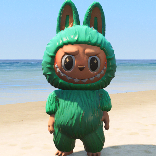 GTA 5 Mods Green Labubu