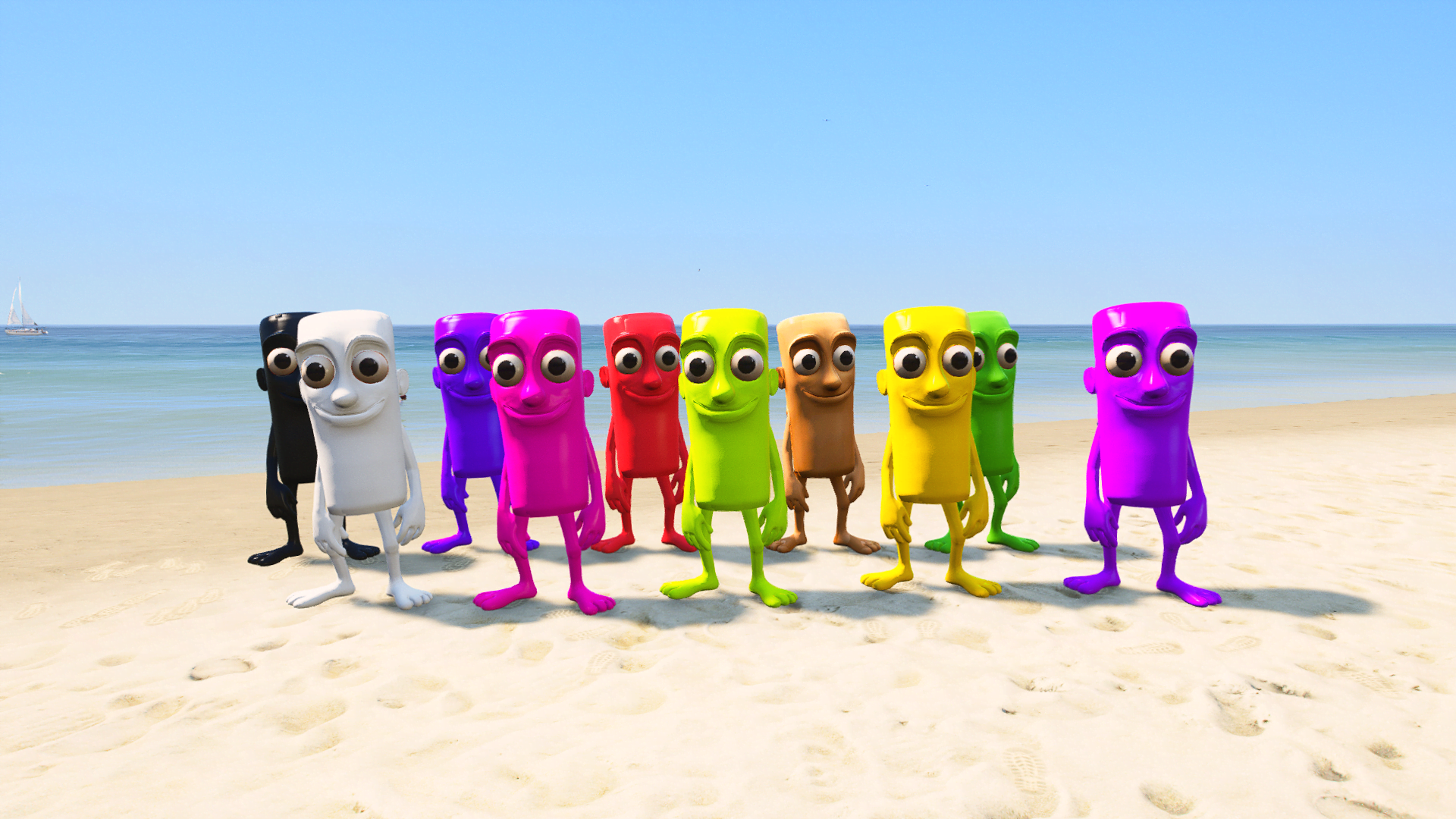 GTA 5 Mods Colourful Tung Tung Sahur Italian Brainrot