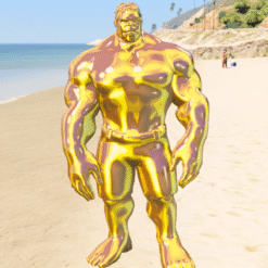 GTA 5 Mods Gold Hulk Addon+FiveM