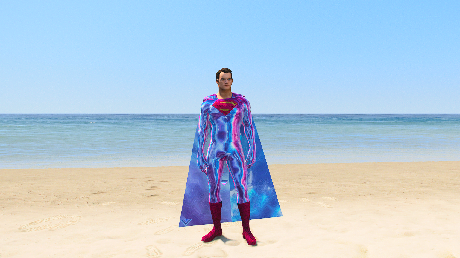 GTA 5 Mods Galaxy Superman Addon+FiveM