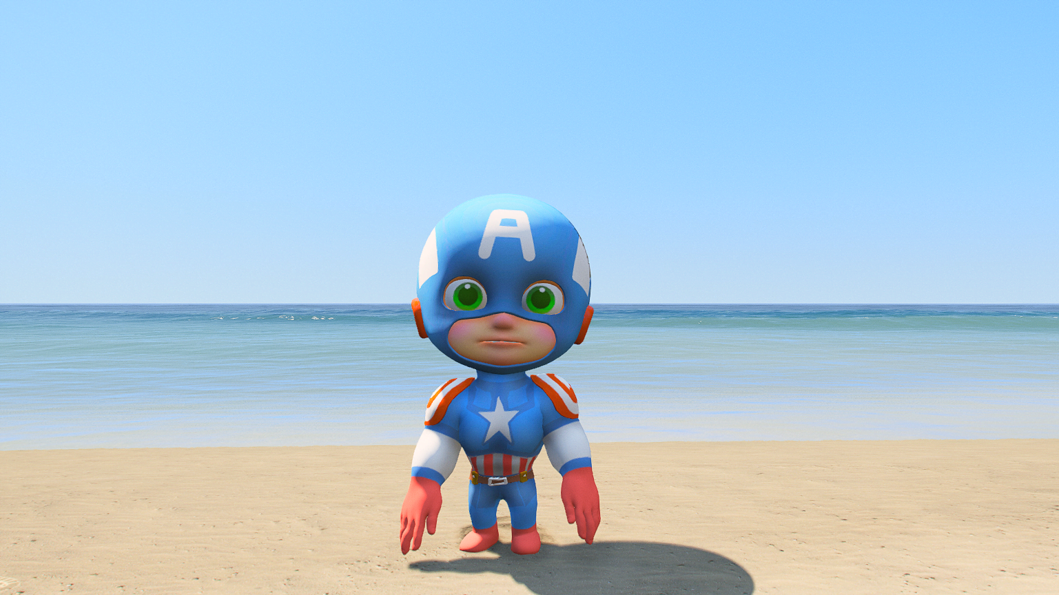 GTA 5 Mods Captain America Kid Add-on Ped