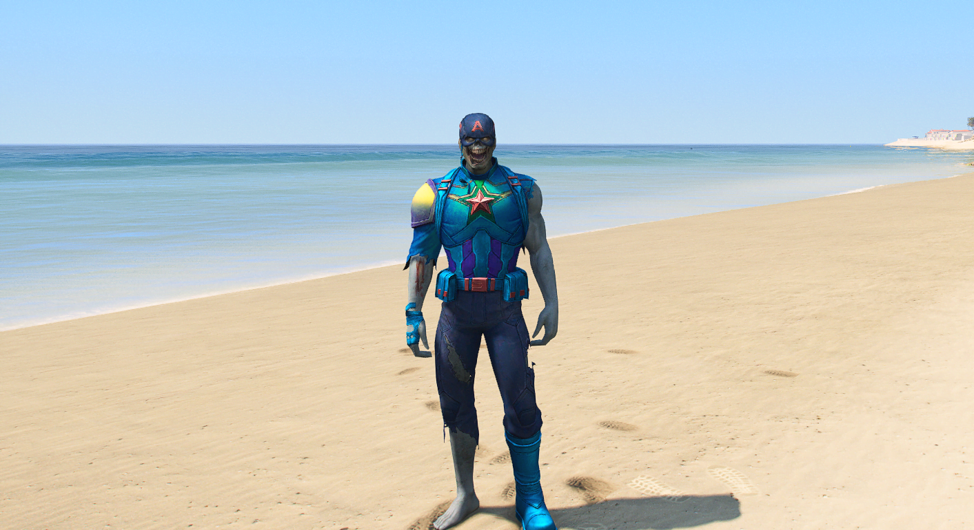 GTA 5 Mods Zombie Captain America