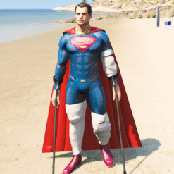 GTA 5 Mods Injured Superman Addon+FiveM
