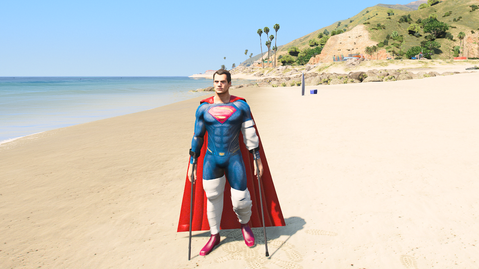 GTA 5 Mods Injured Superman Addon+FiveM