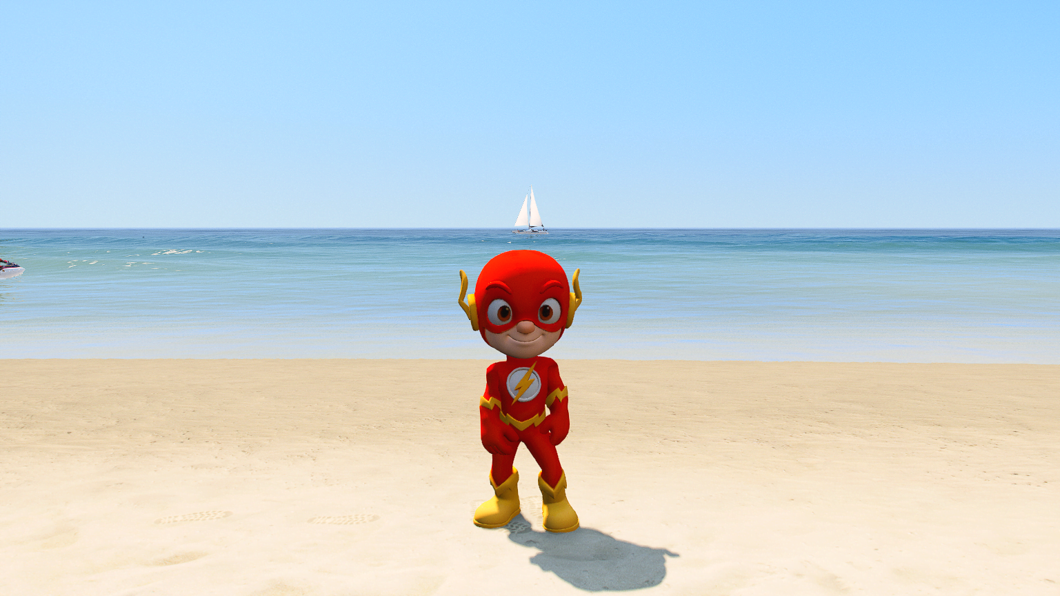 GTA 5 Mods Baby Flash Add-on Ped