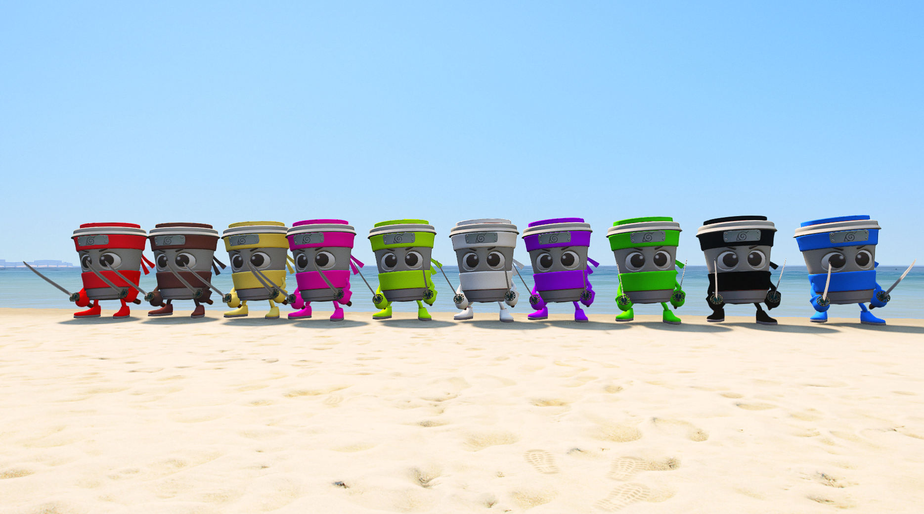 GTA 5 Mods Colourful Cappuccino Assassino Italian Brainrot