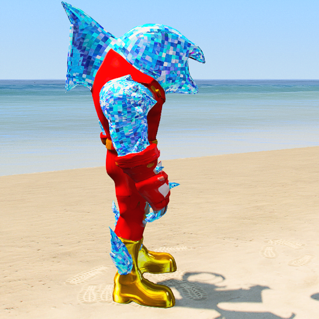 GTA 5 Mods Diamond Megalodon Shark Addon+FiveM