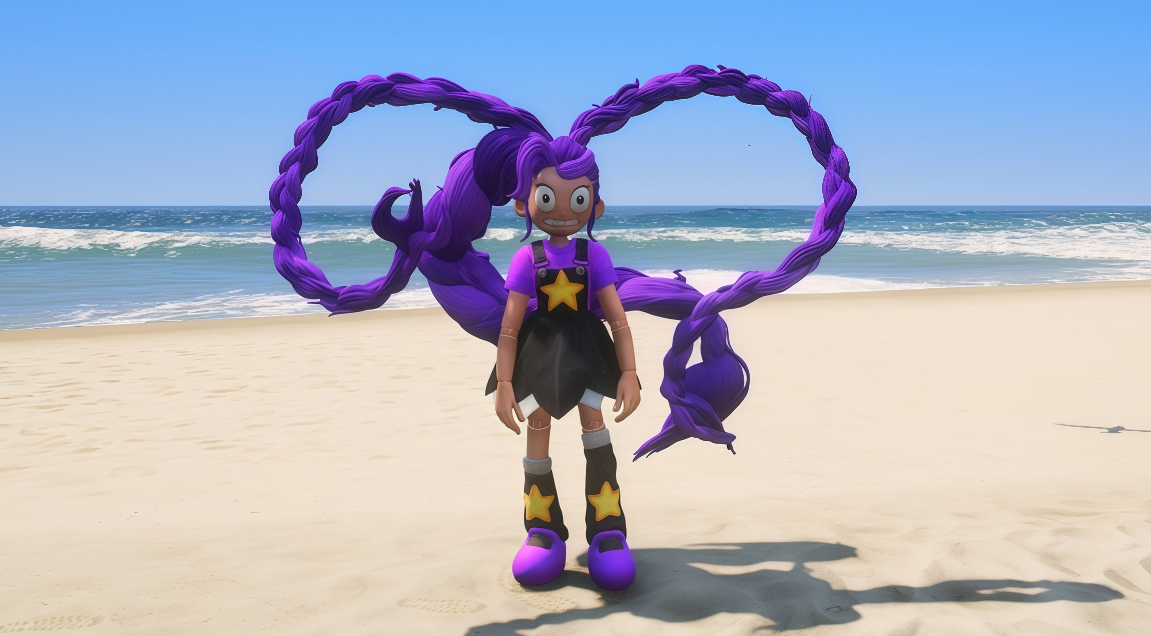 GTA 5 Mods Lily Lovebraids - Poppy Playtime Addon+FiveM