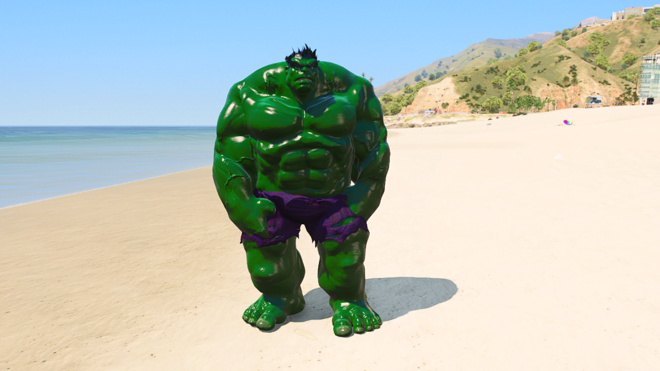 GTA 5 Mods Muscular Hulk
