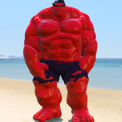 GTA 5 Mods Muscular Red Hulk