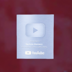 Buy Silver Play Button props for your YouTube channel's name