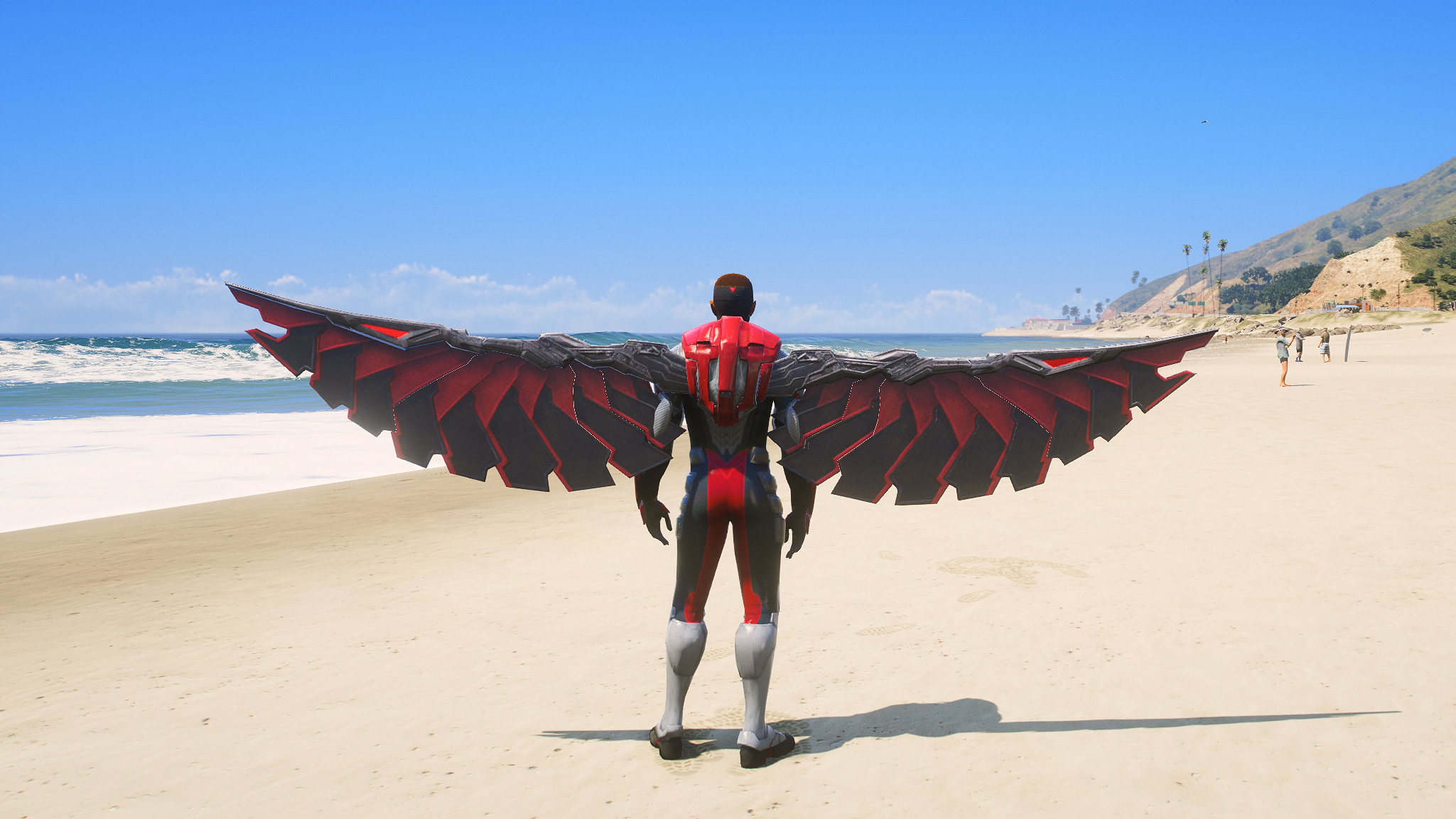 GTA 5 Mods Marble's MCU Falcon Addon Ped (FiveM Ready)