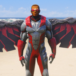 GTA 5 Mods Marble's MCU Falcon Addon Ped (FiveM Ready)