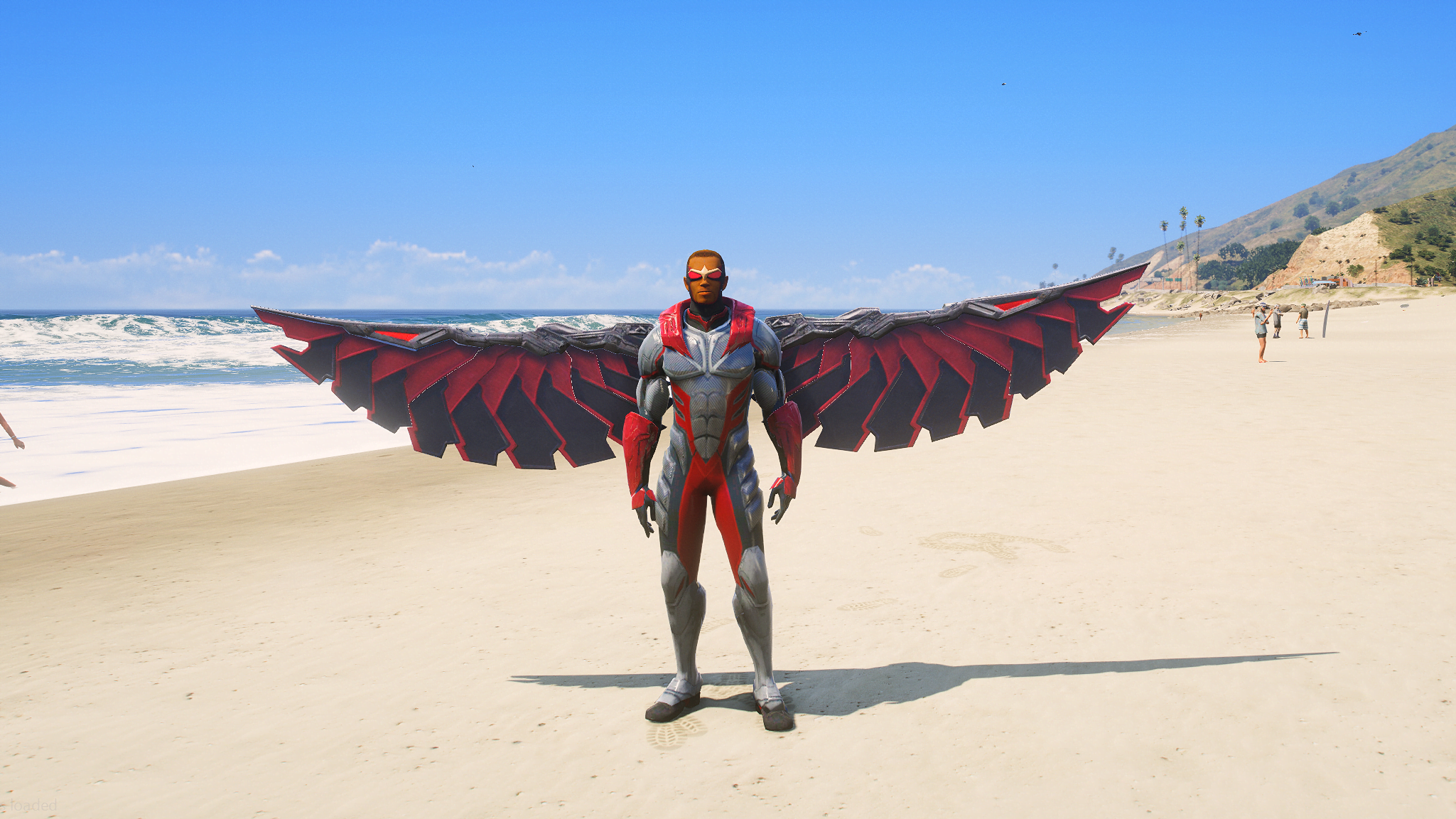 GTA 5 Mods Marble's MCU Falcon Addon Ped (FiveM Ready)