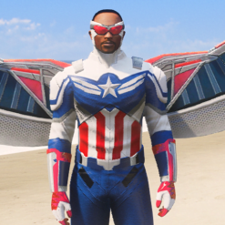 GTA 5 Mods Marble's MCU Falcon 2 Addon Ped (FiveM Ready)