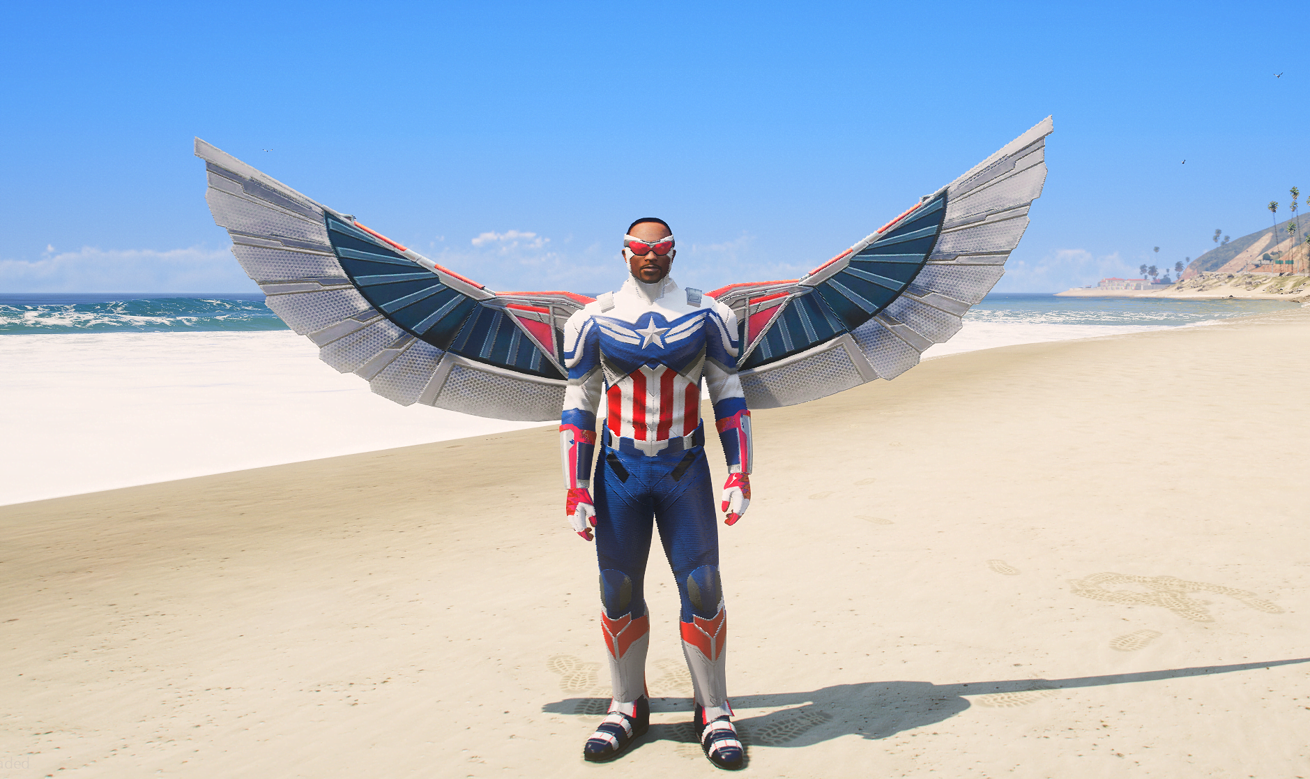 GTA 5 Mods Marble's MCU Falcon 2 Addon Ped (FiveM Ready)