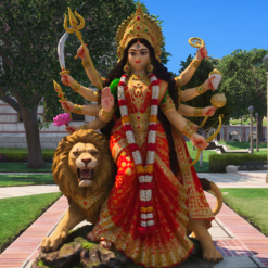 GTA 5 Mods Durga Maa Murti Props for Durga Puja Festival Event (FiveM Ready)