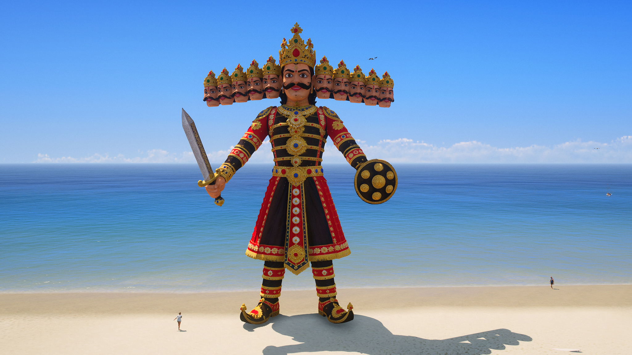 GTA 5 Mods Ravan Props for Dussehra Celebration (FiveM Ready)