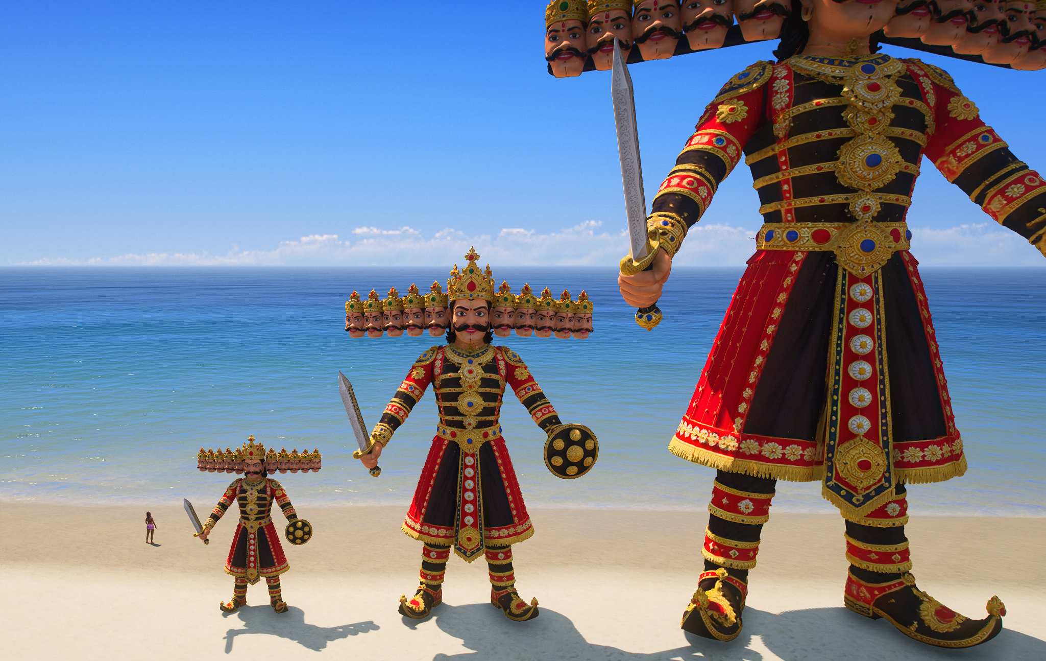 GTA 5 Mods Ravan Props for Dussehra Celebration (FiveM Ready)