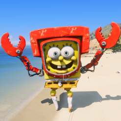 GTA 5 Mods Giant Crab Spongebob (FiveM Ready)