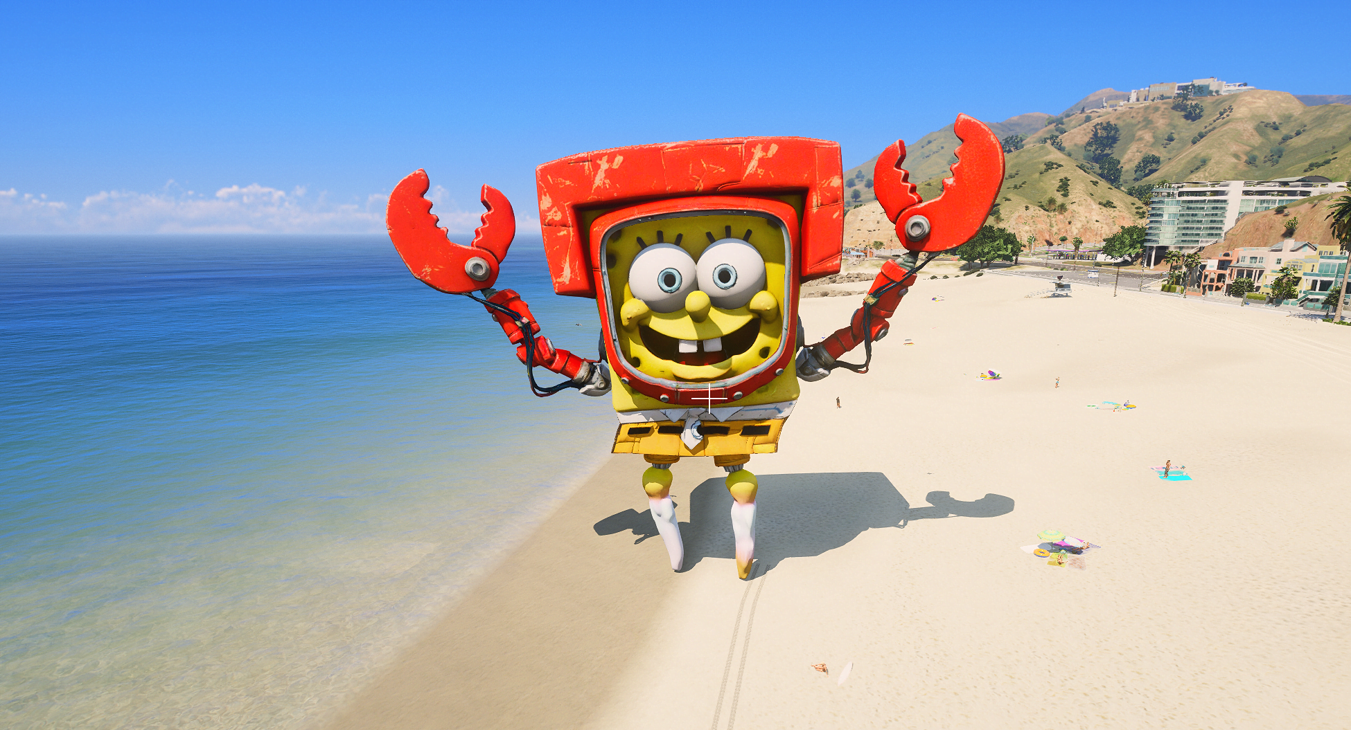 GTA 5 Mods Giant Crab Spongebob (FiveM Ready)