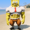 GTA 5 Mods Muscular Spongebob (FiveM Ready)