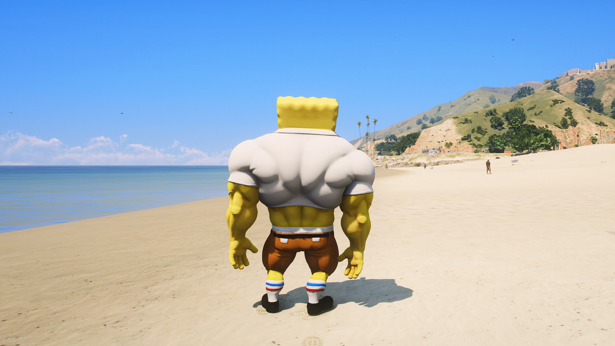 GTA 5 Mods Muscular Spongebob (FiveM Ready)
