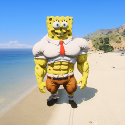 GTA 5 Mods Giant Muscular Spongebob (FiveM Ready)