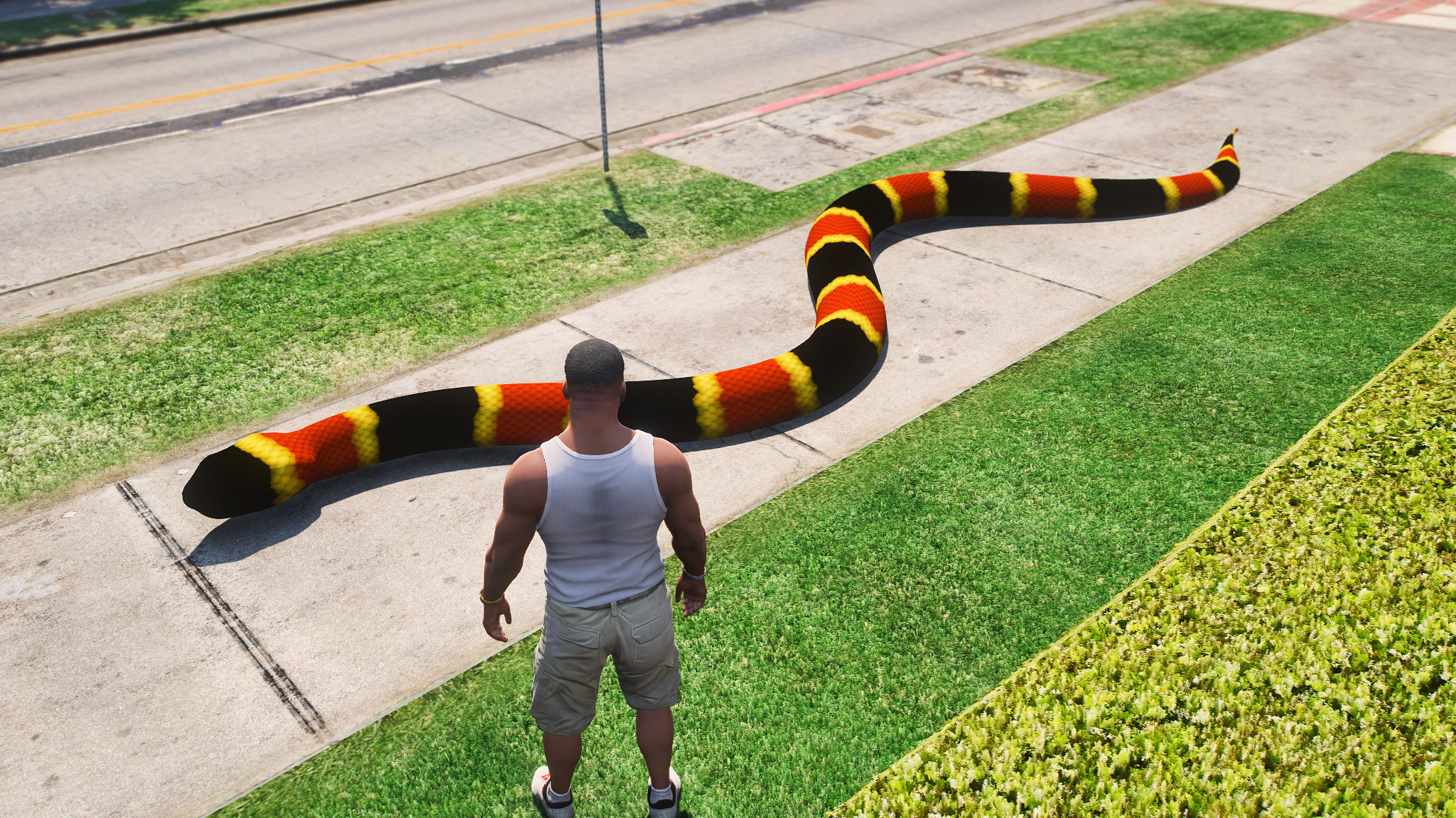 GTA 5 Mods Giant Snake Props (FiveM Ready)