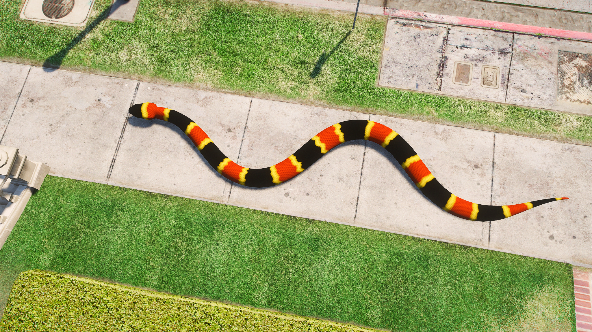 GTA 5 Mods Giant Snake Props (FiveM Ready)